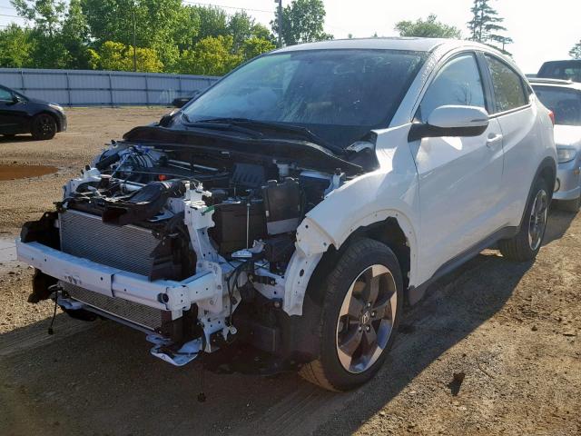 3CZRU6H50JM719384 - 2018 HONDA HR-V EX WHITE photo 2