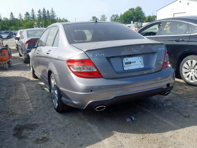 WDDGF8JB5DA808118 - 2013 MERCEDES-BENZ C 350 4MAT SILVER photo 3