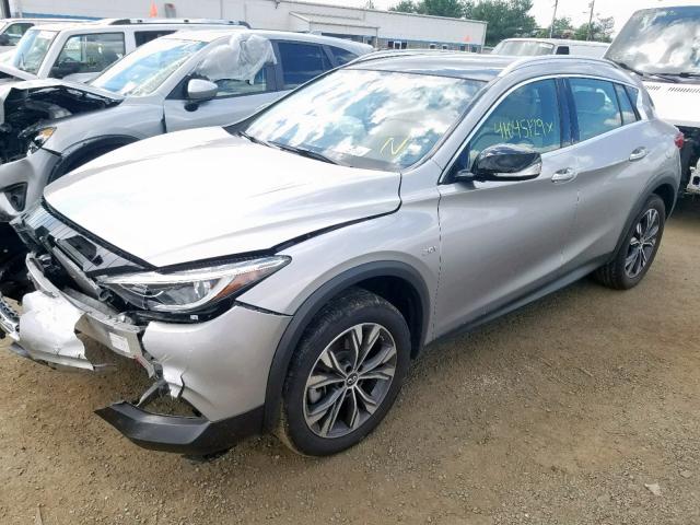 SJKCH5CR6KA008238 - 2019 INFINITI QX30 ESSEN SILVER photo 2