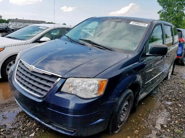 2A8HR44H78R114569 - 2008 CHRYSLER TOWN & CNT BLUE photo 2