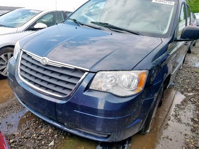 2A8HR44H78R114569 - 2008 CHRYSLER TOWN & CNT BLUE photo 9