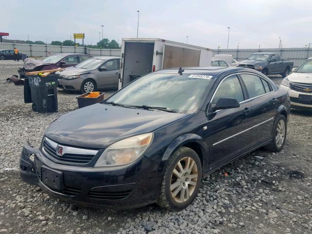 1G8ZS57N68F245209 - 2008 SATURN AURA XE BLACK photo 2