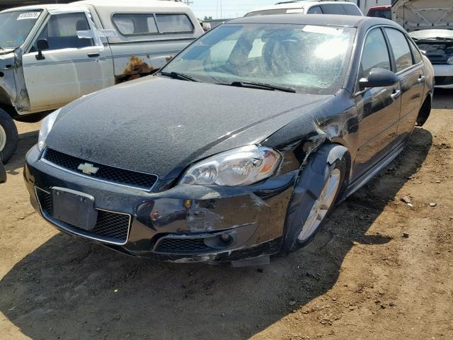 2G1WC5E37D1105414 - 2013 CHEVROLET IMPALA LTZ BLACK photo 2