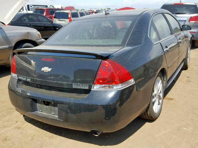 2G1WC5E37D1105414 - 2013 CHEVROLET IMPALA LTZ BLACK photo 4