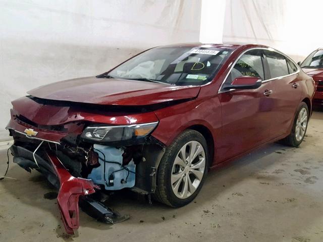 1G1ZH5SX0HF153826 - 2017 CHEVROLET MALIBU PRE RED photo 2
