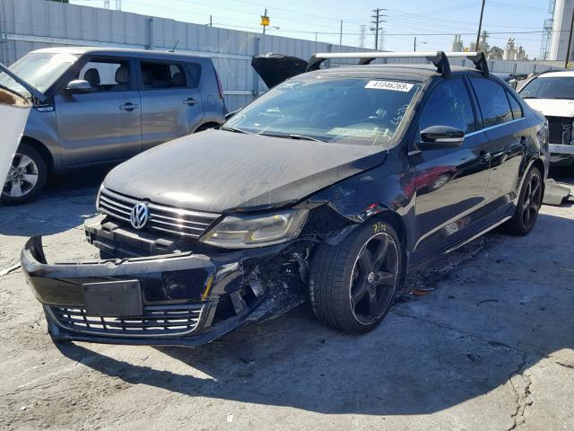 3VWLL7AJXDM374541 - 2013 VOLKSWAGEN JETTA TDI BLACK photo 2