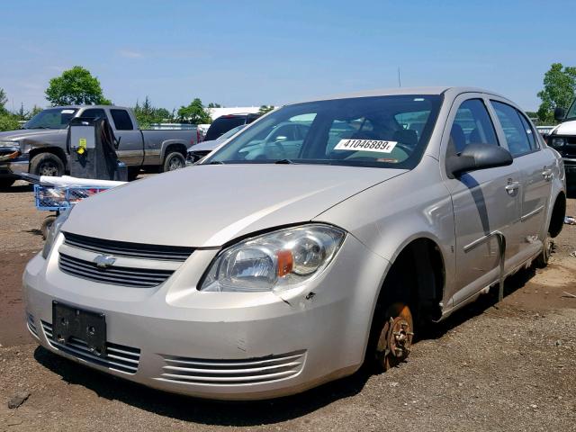 1G1AT58H897253955 - 2009 CHEVROLET COBALT LT SILVER photo 2