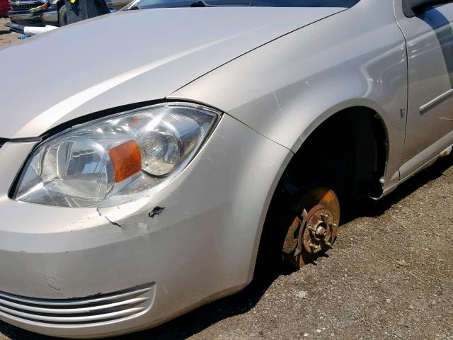 1G1AT58H897253955 - 2009 CHEVROLET COBALT LT SILVER photo 9