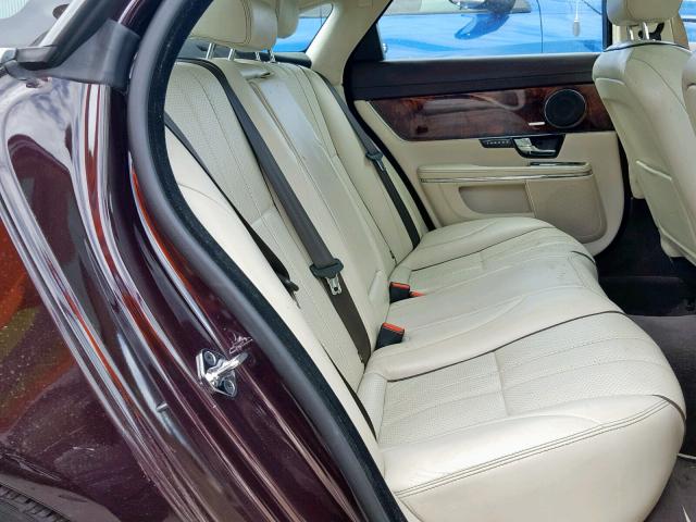 SAJWA1CB9BLV08920 - 2011 JAGUAR XJ BASE BURGUNDY photo 6