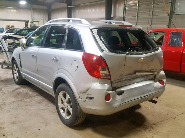 3GNFL3EK4DS522875 - 2013 CHEVROLET CAPTIVA LT SILVER photo 3