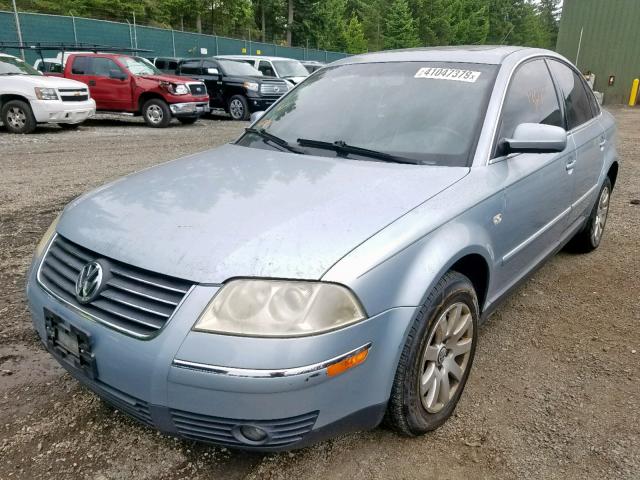 WVWPD63B72P306982 - 2002 VOLKSWAGEN PASSAT GLS BLUE photo 2