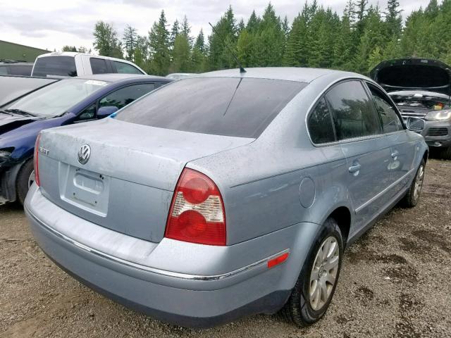 WVWPD63B72P306982 - 2002 VOLKSWAGEN PASSAT GLS BLUE photo 4