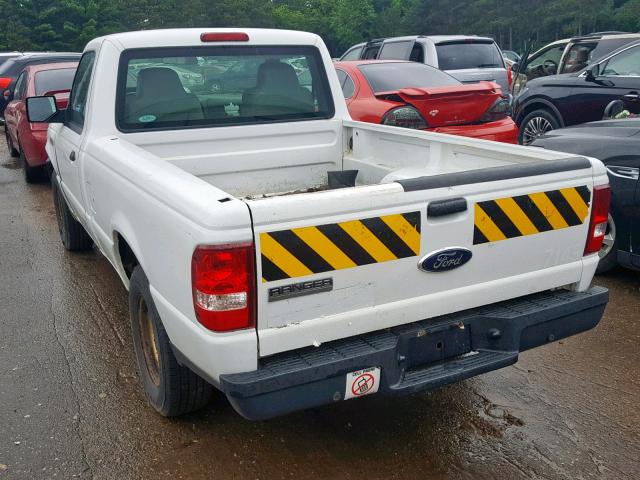 1FTYR10D76PA81421 - 2006 FORD RANGER WHITE photo 3