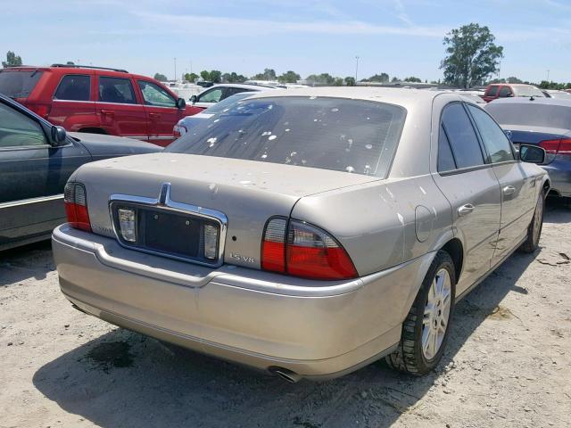 1LNHM87A14Y668252 - 2004 LINCOLN LS TAN photo 4