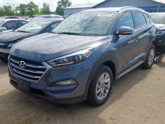 KM8J3CA41HU460184 - 2017 HYUNDAI TUCSON LIM GRAY photo 2