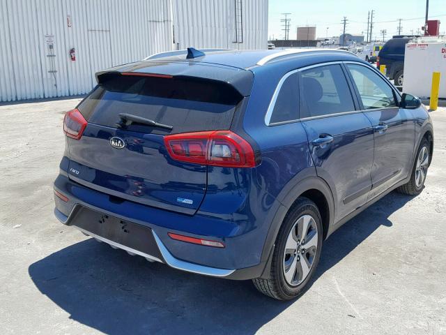 KNDCB3LC3J5206562 - 2018 KIA NIRO FE BLUE photo 4