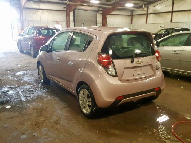 KL8CB6S99DC540384 - 2013 CHEVROLET SPARK LS PINK photo 3