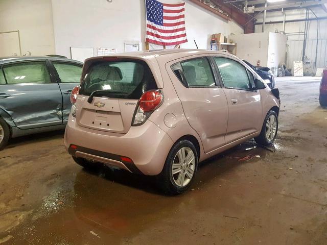 KL8CB6S99DC540384 - 2013 CHEVROLET SPARK LS PINK photo 4