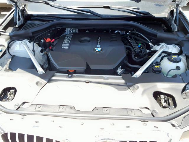 5UXTR7C57KLF34750 - 2019 BMW X3 SDRIVE3 WHITE photo 7