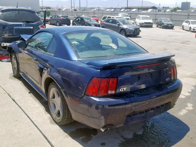 1FAFP42XX3F452732 - 2003 FORD MUSTANG GT BLUE photo 3