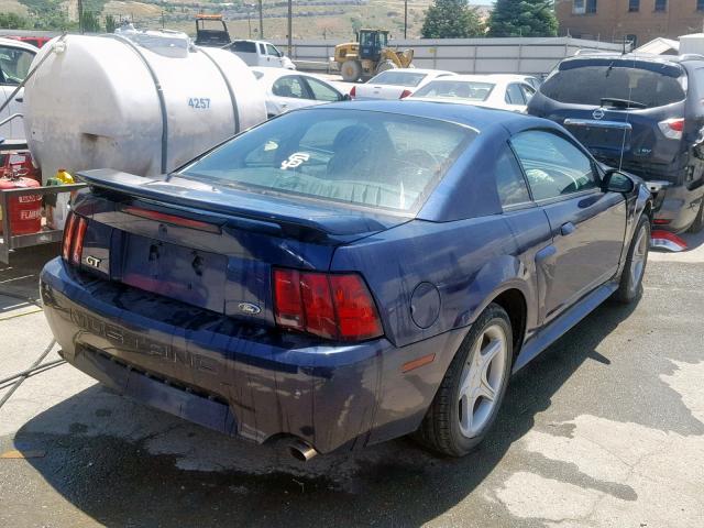 1FAFP42XX3F452732 - 2003 FORD MUSTANG GT BLUE photo 4