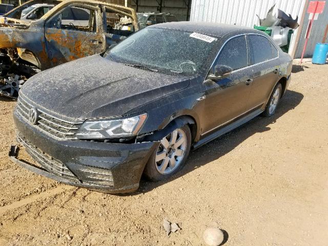 1VWDT7A3XHC045710 - 2017 VOLKSWAGEN PASSAT R-L BLACK photo 2