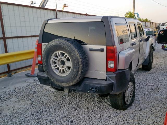 5GTDN13E178231879 - 2007 HUMMER H3 TAN photo 4