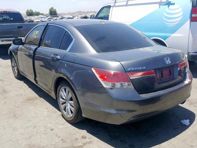 1HGCP2F88BA015622 - 2011 HONDA ACCORD EXL GRAY photo 3