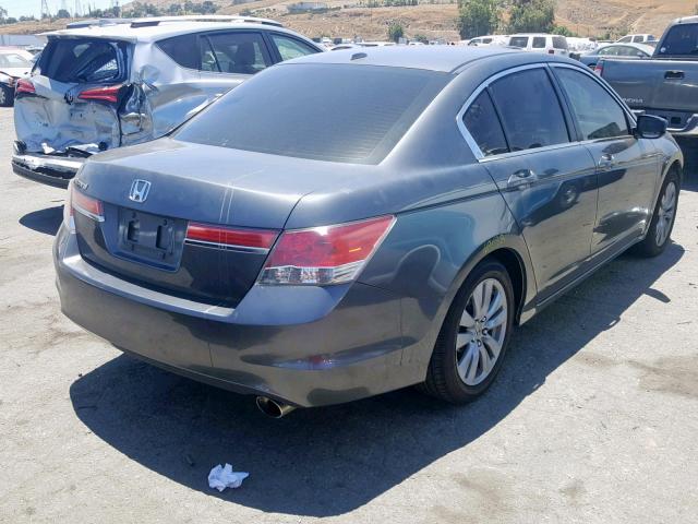 1HGCP2F88BA015622 - 2011 HONDA ACCORD EXL GRAY photo 4