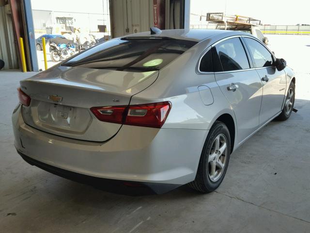 1G1ZB5ST3GF274377 - 2016 CHEVROLET MALIBU LS 银色 照片 4