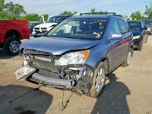 JHLRE48768C030196 - 2008 HONDA CR-V EXL BLUE photo 2