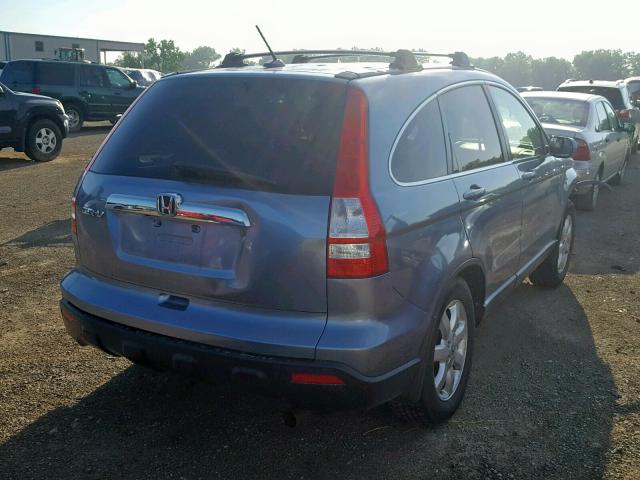 JHLRE48768C030196 - 2008 HONDA CR-V EXL BLUE photo 4