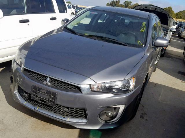 JA32U2FU8HU008255 - 2017 MITSUBISHI LANCER ES GRAY photo 2