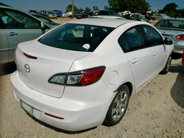 JM1BL1UG4C1639087 - 2012 MAZDA 3 I WHITE photo 4