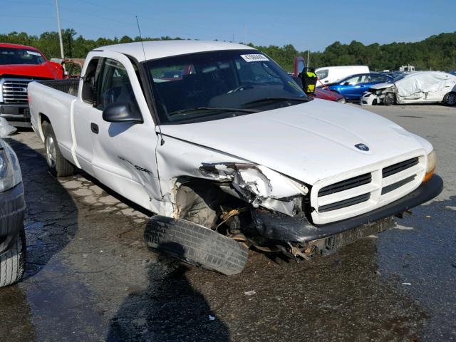 1B7GL22X4YS565167 - 2000 DODGE DAKOTA WHITE photo 1