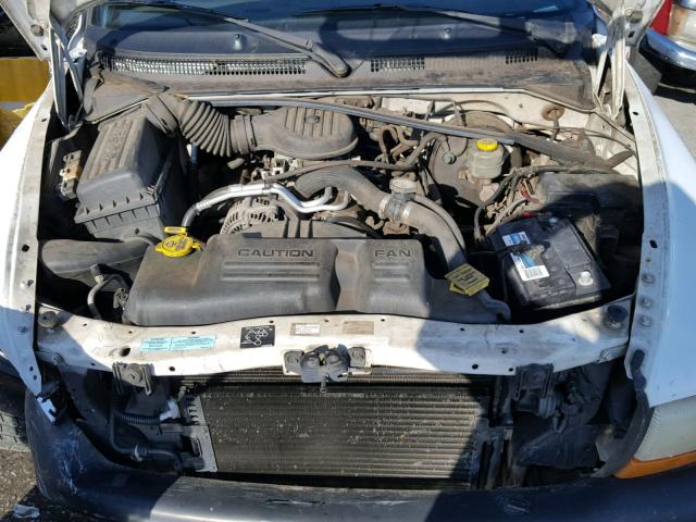 1B7GL22X4YS565167 - 2000 DODGE DAKOTA WHITE photo 7