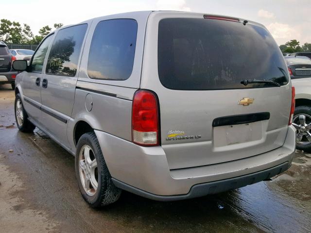 1GNDV23137D107170 - 2007 CHEVROLET UPLANDER L SILVER photo 3