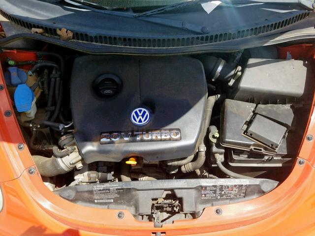 3VWCD21C52M427130 - 2002 VOLKSWAGEN NEW BEETLE ნარინჯისფერი ფოტო 7