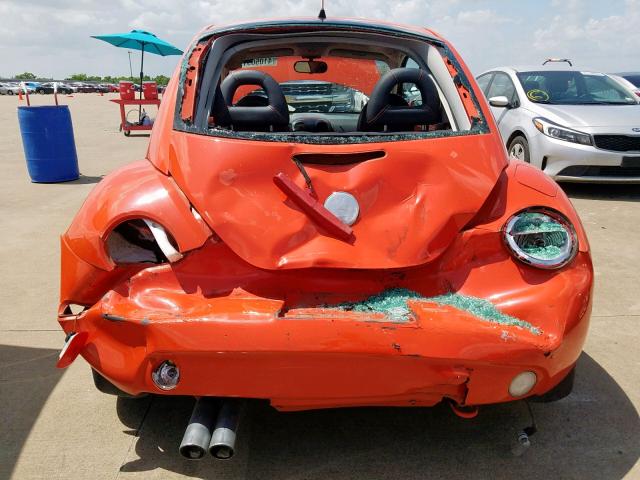 3VWCD21C52M427130 - 2002 VOLKSWAGEN NEW BEETLE ნარინჯისფერი ფოტო 9