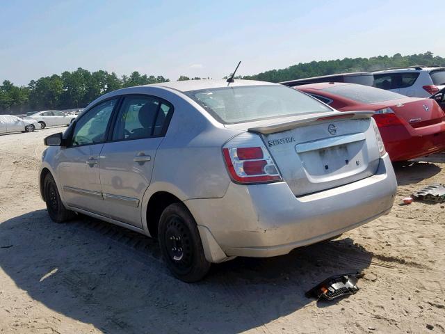 3N1AB6AP2CL655672 - 2012 NISSAN SENTRA 2.0 SILVER photo 3