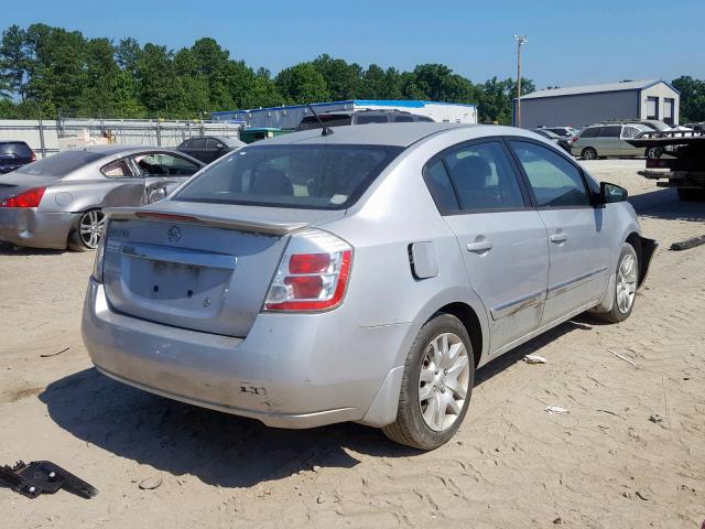 3N1AB6AP2CL655672 - 2012 NISSAN SENTRA 2.0 SILVER photo 4