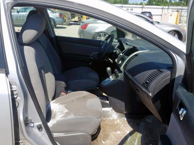 3N1AB6AP2CL655672 - 2012 NISSAN SENTRA 2.0 SILVER photo 5