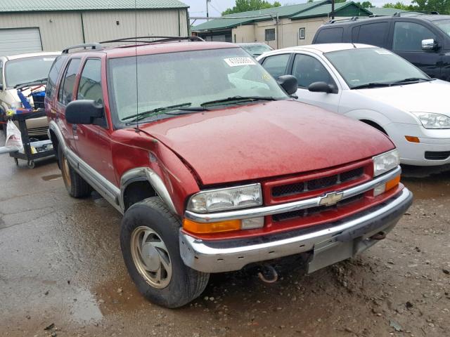 1GNDT13W9X2157918 - 1999 CHEVROLET BLAZER RED photo 1