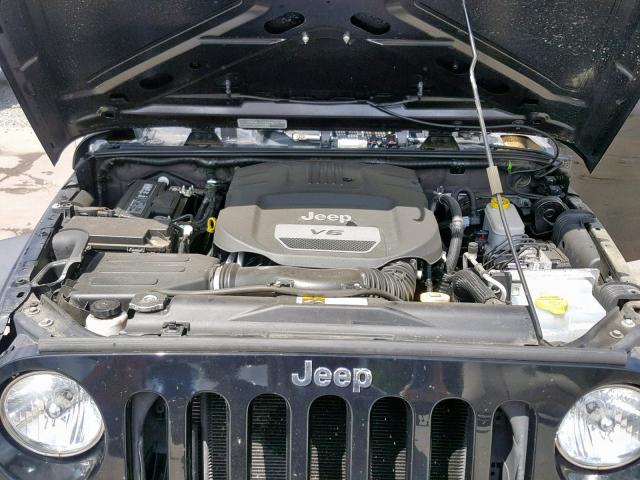 1C4AJWAG5EL143936 - 2014 JEEP WRANGLER S შავი ფოტო 7