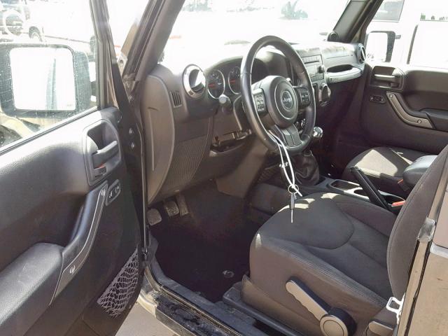 1C4AJWAG5EL143936 - 2014 JEEP WRANGLER S შავი ფოტო 9