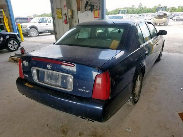 1G6KD54Y24U217934 - 2004 CADILLAC DEVILLE BLUE photo 4