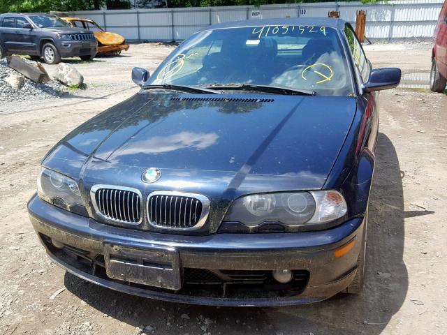 WBABS33413JY43834 - 2003 BMW 325 CI BLUE photo 9