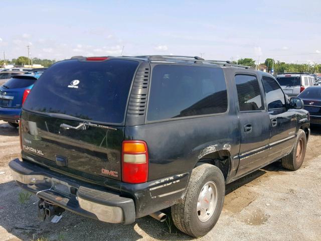 3GKFK16T11G176309 - 2001 GMC YUKON XL K BLACK photo 4