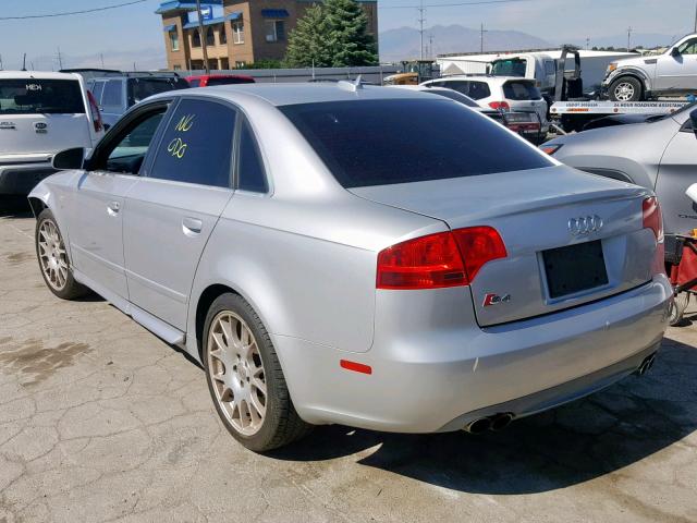 WAUGL78E66A061495 - 2006 AUDI S4 QUATTRO SILVER photo 3