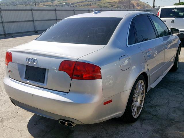 WAUGL78E66A061495 - 2006 AUDI S4 QUATTRO SILVER photo 4